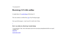 Tablet Screenshot of outlinedemo.blorkmark.com
