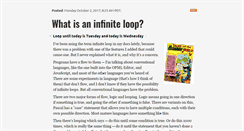 Desktop Screenshot of infiniteloop.blorkmark.com